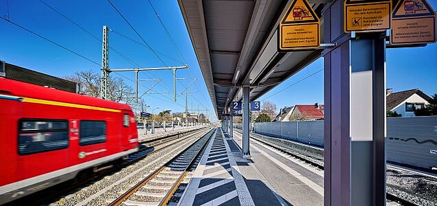 Bahnsteig Walldorf