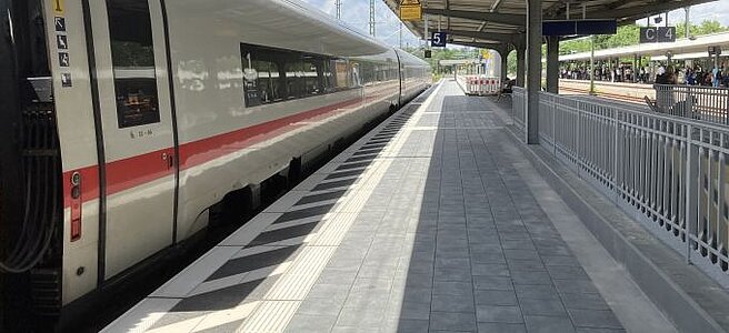 modularer Bahnsteig in Bad Cannstatt