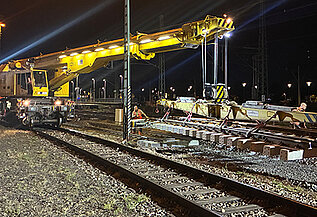 KRC810 beim Weichenhub