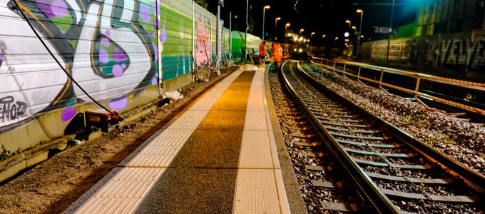 Sofortmaßnahme im Bahnhof Rheinweiler (Foto: Volker Wenk)