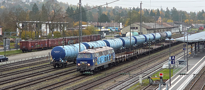 Lok BR 218 im Schwarzwald