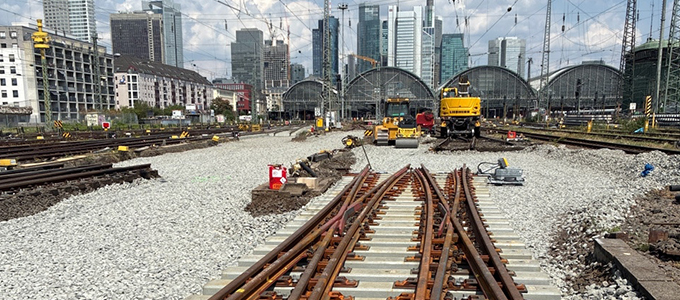 Weichenumbau FFM Hauptbahnhof