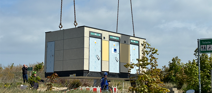 WC-Anlage an Tandemhub